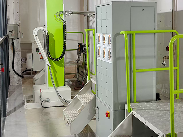 機(jī)器人噴粉流水線