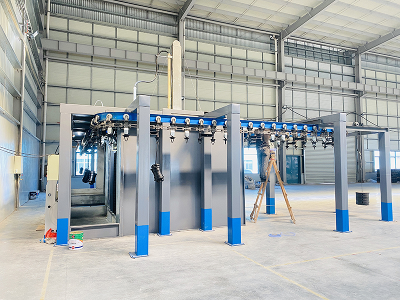 DISK靜電噴漆流水線視頻1