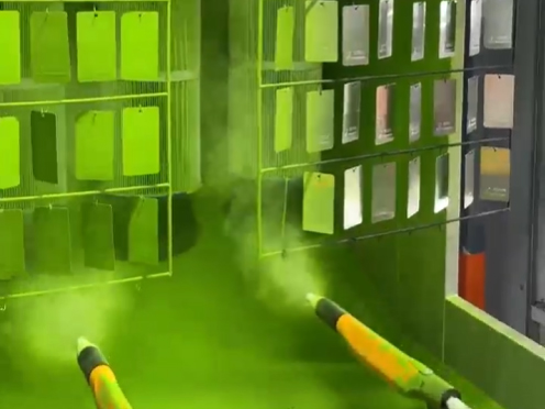 靜電噴粉流水線