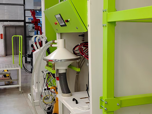 機器人噴粉流水線