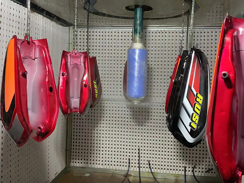 摩托車油箱DISK水油通用靜電噴涂設備